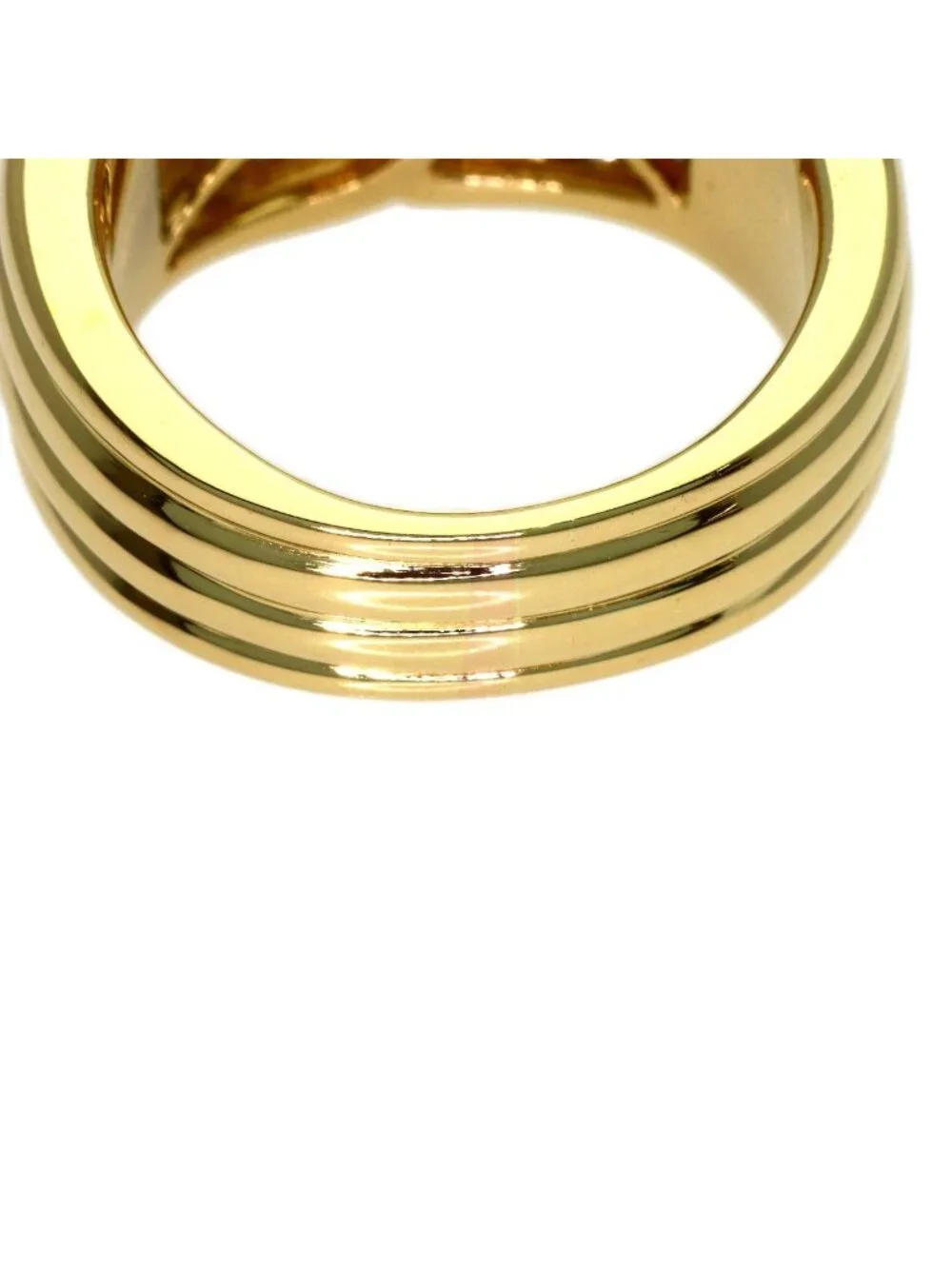 Bvlgari Vintage Diamond Ring 18K Yellow Gold